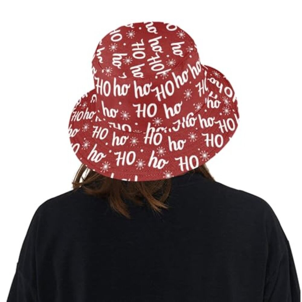 Reversible Bucket Hat Packable Sun Cap Holiday Un… - image 6